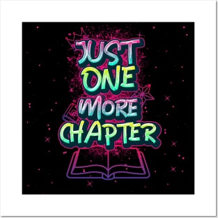 Just One More Chapter Funny - Best Tee For Book Lovers Posters and Art